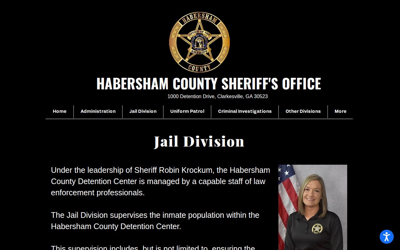 Habersham County Detention Center and Sheriff's Office jail information
